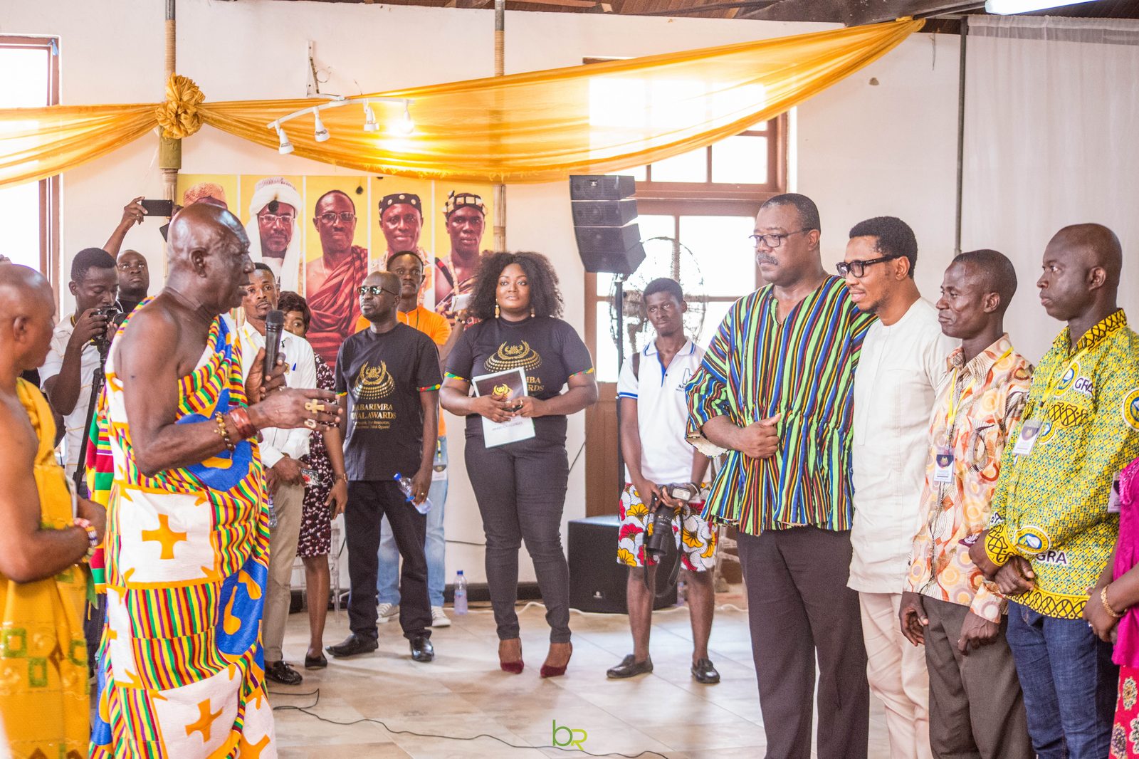 Osabarimba addresses the organising team