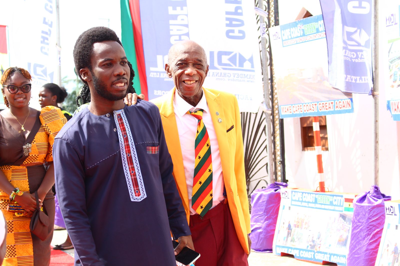 Dr. Mensah, the fibre optic cable inventor, arrives at the awards