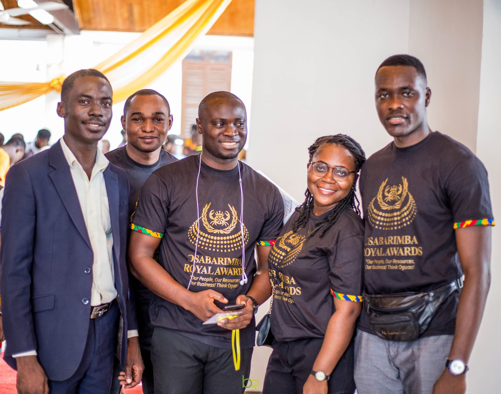 The Ridge Royal Hotel team in Osabarimba Royal Awards shirts